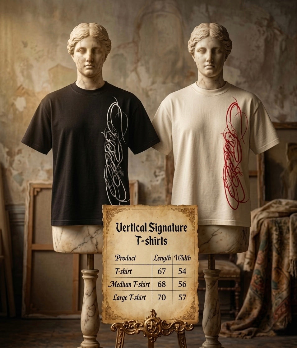 Vertical Signature Tee - White